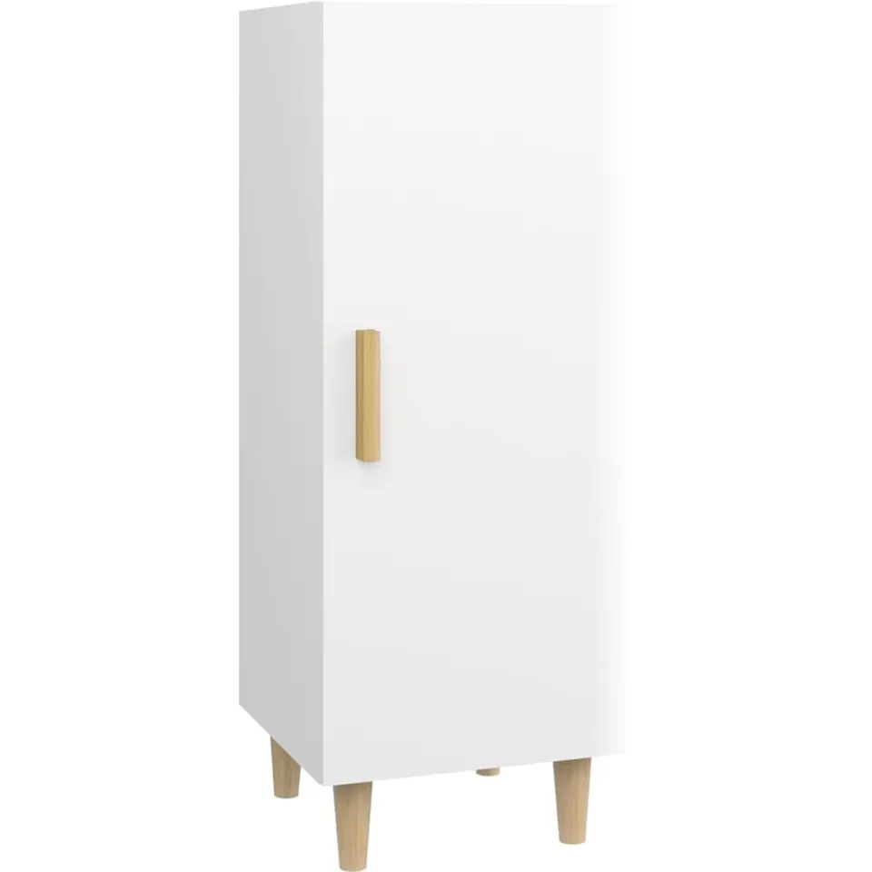 vidaXL Dressoir 34,5x34x90 cm bewerkt hout wit