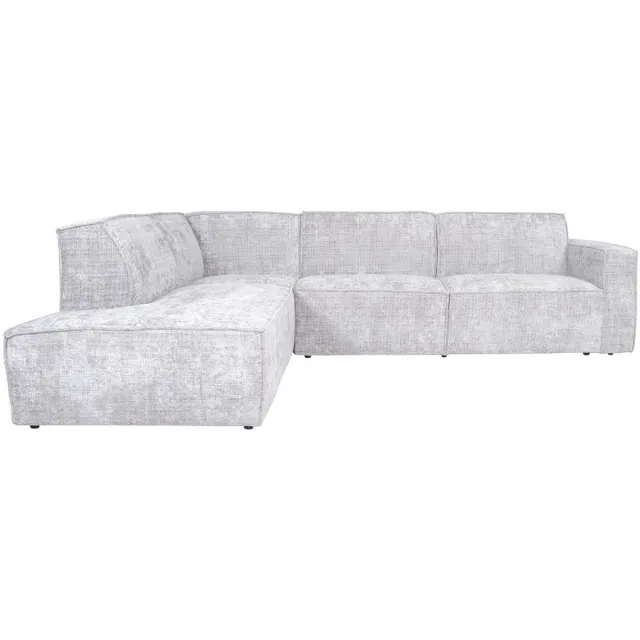Home67 Hoekbank Kick Cremona 02 Naturel - Links - Moderne Design Loungebank in Hotel Chique Stijl