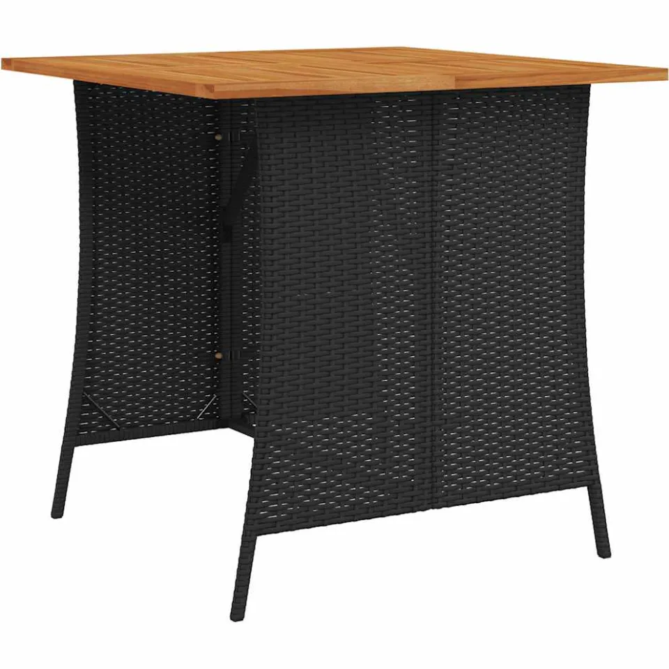 vidaXL 6-delige tuinbankset met kussens L-vormig zwart polyrotan, foto 3