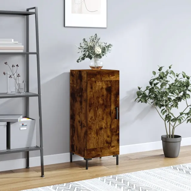 vidaXL Dressoir 34,5x34x90 cm bewerkt hout gerookt eiken, foto 2