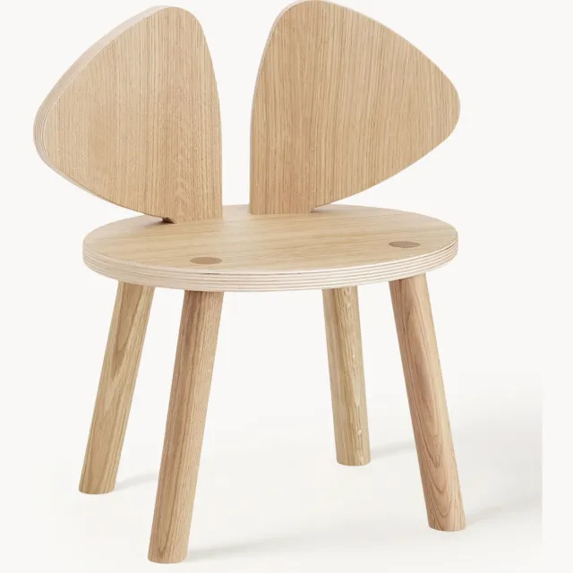 Nofred Kinderstoel Mouse van hout Bruin