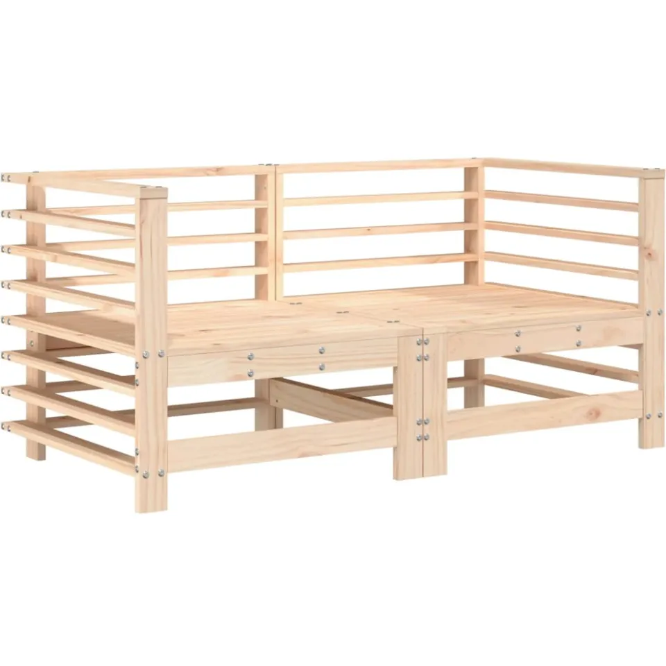 vidaXL 6-delige Loungeset massief grenenhout bruin, foto 3