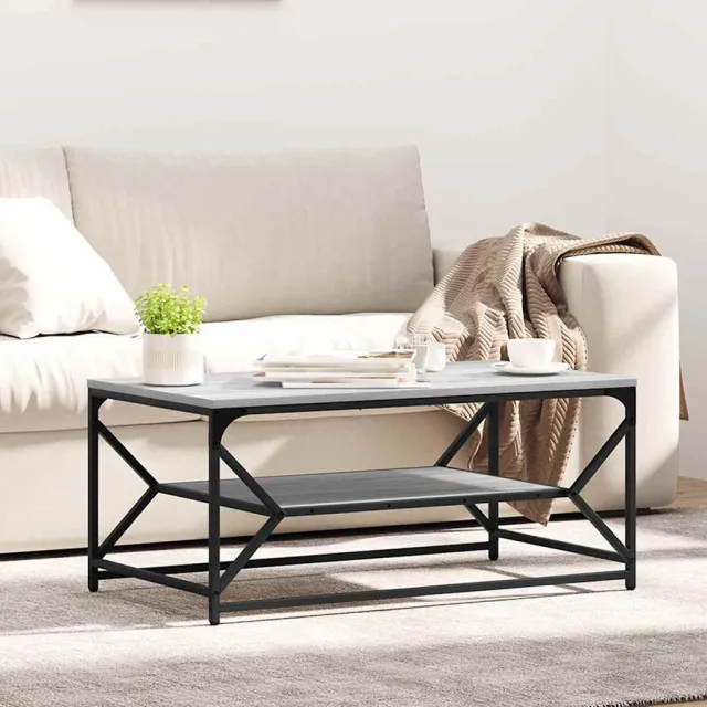 vidaXL Salontafel Grijs Sonoma 90 x 50 x 40 cm, foto 2
