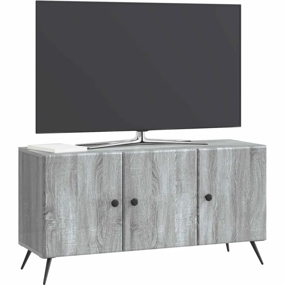 vidaXL TV-kast Grijs sonoma 99 x 34,5 x 50 cm Bewerkt hout, foto 3