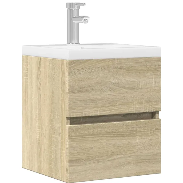 vidaXL Wastafelkast 41x38,5x45 cm spaanplaat sonoma eikenkleurig Bruin