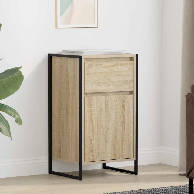 vidaXL Dressoir Sonoma Eiken 43 x 36 x 75,5 cm Bewerkt hout, foto 2