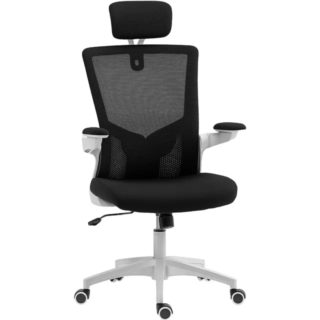Homcom bureaustoel - polyester - 60x63x120cm - zwart
