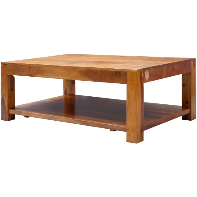 MASSIVMOEBEL24 .DE OXFORD #0318 salontafel lichtbruin gelakt acacia 120x75x45 cm (BxTxH)