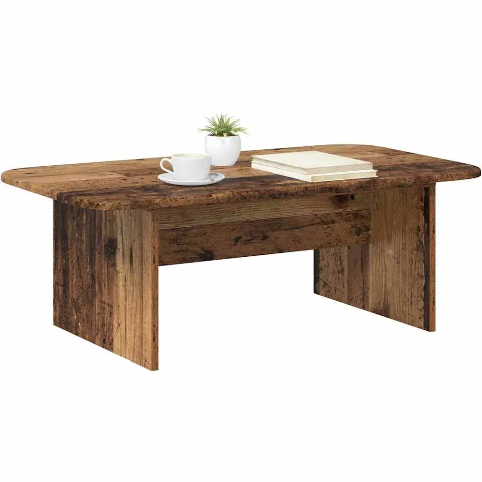 vidaXL Salontafel Oudhout 93 x 53 x 33 cm Bewerkt hout Bruin