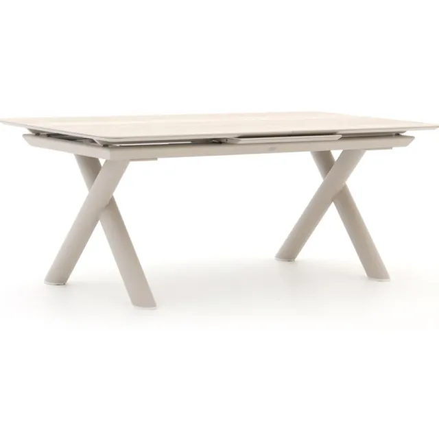 Bellagio tuinmeubelen Bellagio Citadella dining tuintafel uitschuifbaar 200/260x100x78cm taupe, foto 2