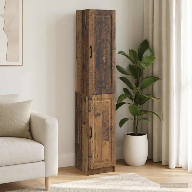 vidaXL Kastenset 2 st Oud hout Bewerkt hout Bruin