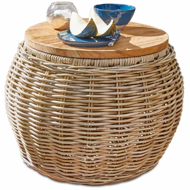 Loberon Bijzettafel Sartrouville bruin