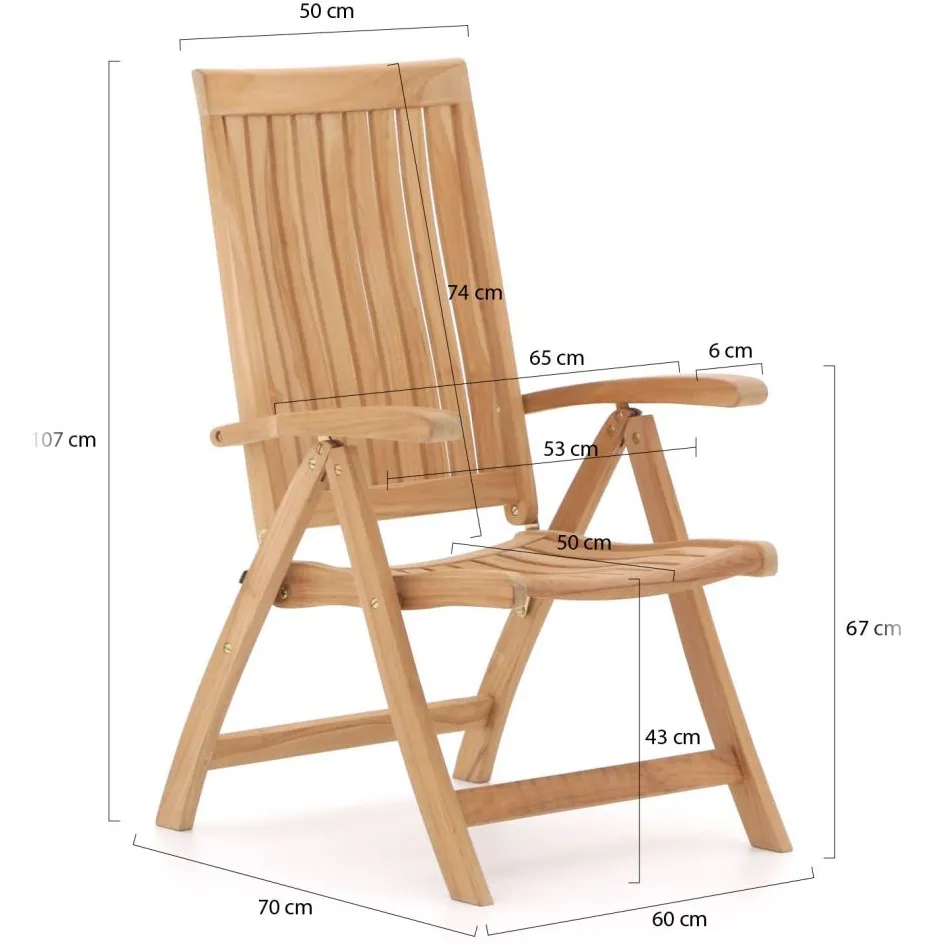 Sunyard Furniture Sunyard Oxford standenstoel bruin, foto 2