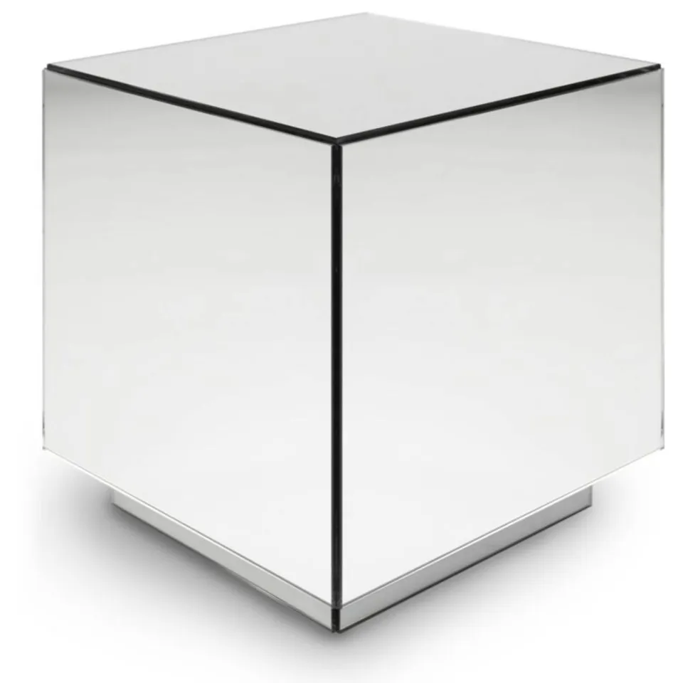 FÉST Kobu vierkante glazen bijzettafel zilver, foto 2