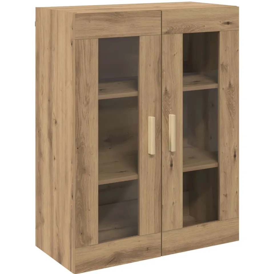 vidaXL Bovenkast 69,5x34x90 cm artisanaal eikenkleurig, foto 3