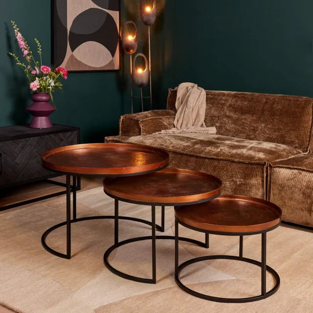 Starfurn Salontafel Clive - Koper - 70x70x50 cm