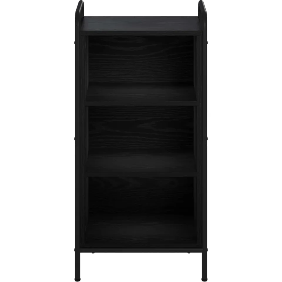 vidaXL Dressoir Zwart eiken 97 x 33 x 81 cm Bewerkt hout