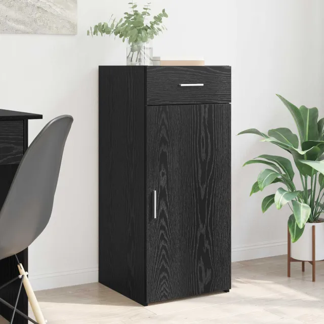 vidaXL Opbergkast Zwarte Eik 40 x 42,5 x 93 cm Geconstrueerd hout