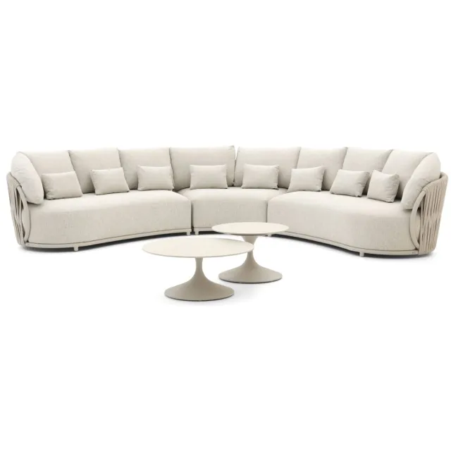 Suns Vivaro/Nova hoek loungeset 5-delig taupe, foto 2