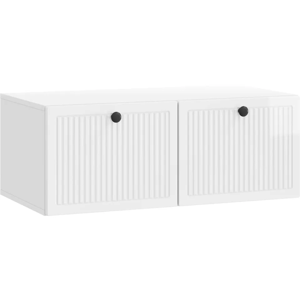 vidaXL Wandbeugel TV-kast Hoogglans Wit 78,5 x 41 x 30 cm Bewerkt hout, foto 3