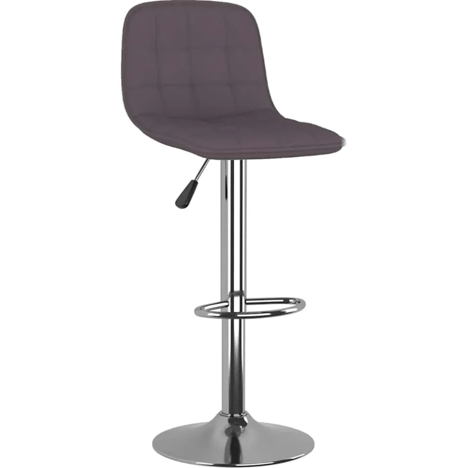 vidaXL Barkrukken 2 st stof taupe
