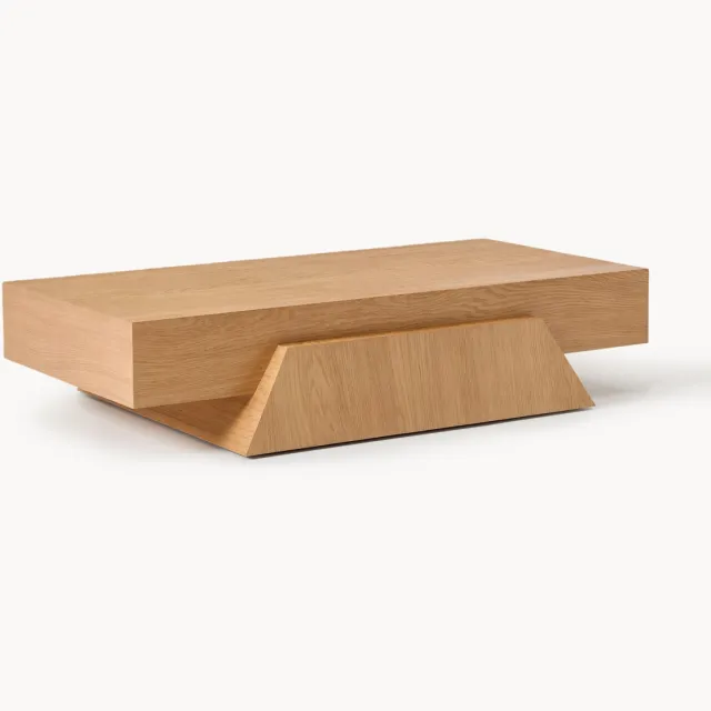 Westwing Collection Houten salontafel Harley Beige