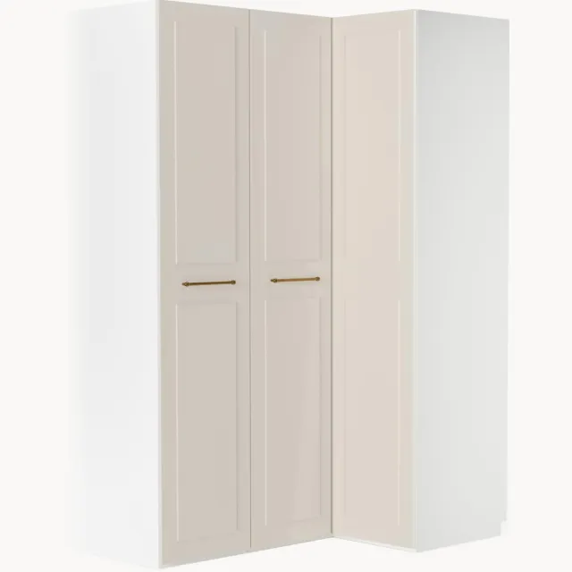 Westwing Collection Modulaire hoekkast Charlotte, 165 cm breed, diverse varianten Beige