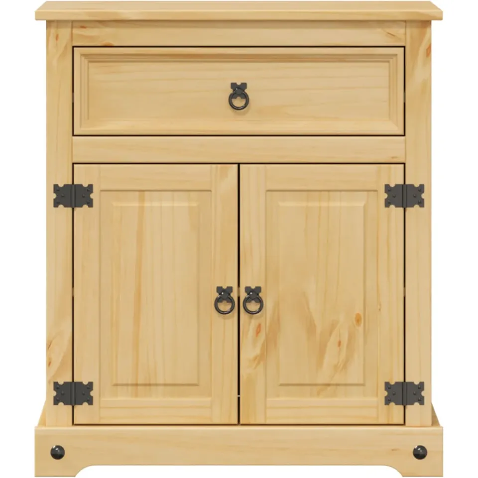 vidaXL Badkamerkast Corona 70x33x80 cm massief grenenhout bruin, foto 4