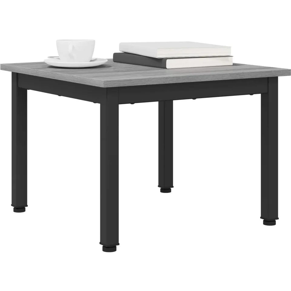 vidaXL Salontafel Grijs Sonoma 50 x 50 x 36 cm Bewerkt hout