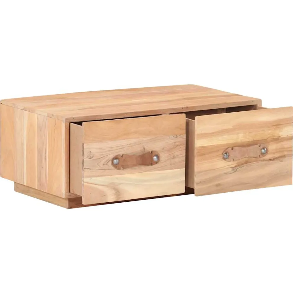 vidaXL Salontafel 90x50x35 cm massief gerecycled hout bruin, foto 2