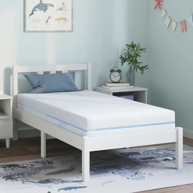 vidaXL Matras Medium stevig 80 x 160 cm Wit