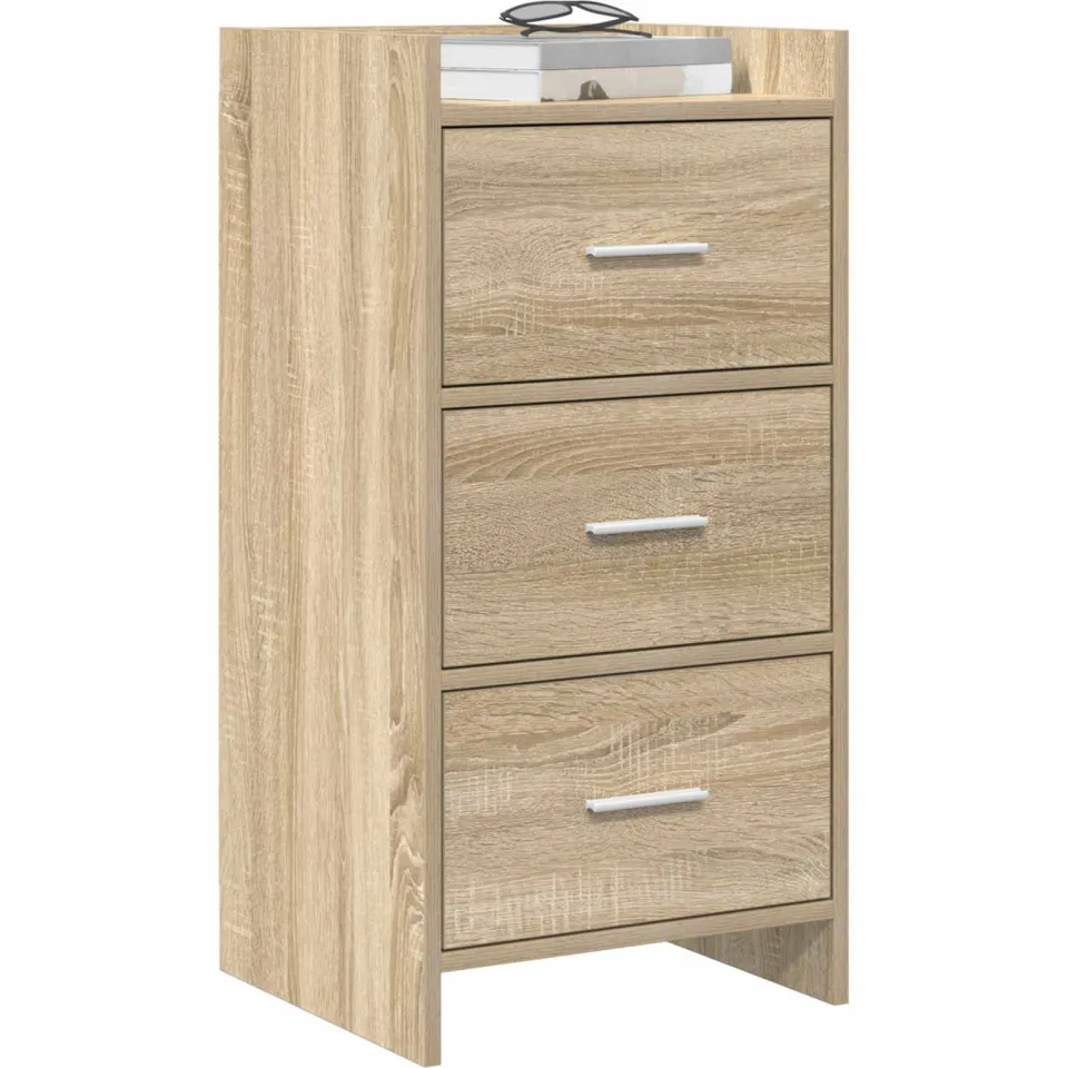vidaXL Dressoir Sonoma Eiken 40 x 36 x 80 cm Bewerkt hout Bruin