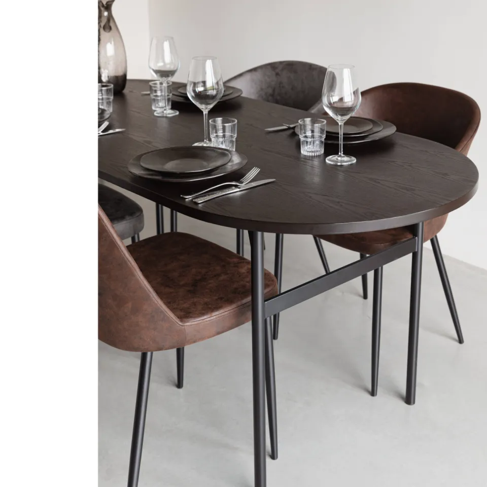 Housecraft Living eettafel Marcio zwart, foto 4