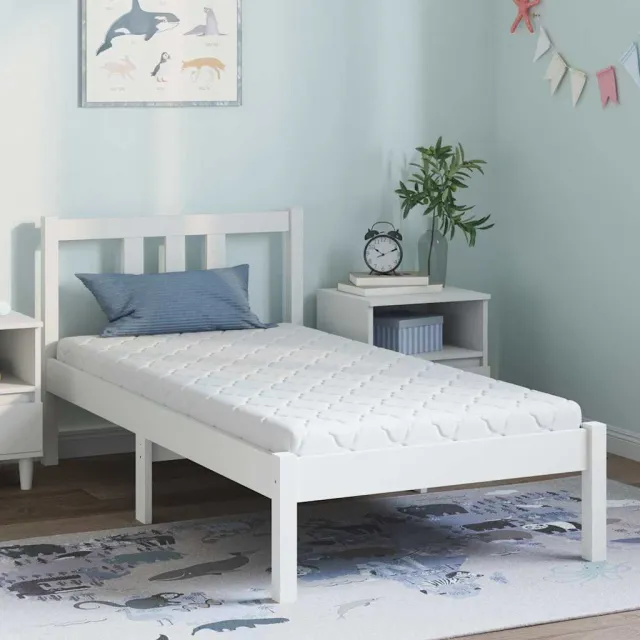 vidaXL Matras Wit 80 x 160 cm Jacquard stof