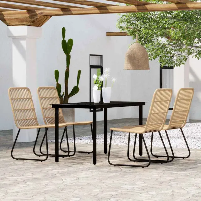 vidaXL 5-delige Tuinset eikenkleurig, foto 2
