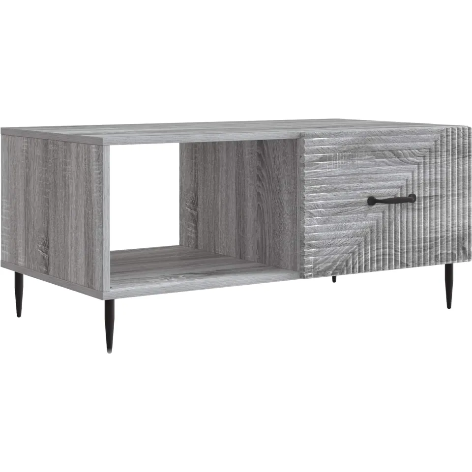 vidaXL Salontafel Grijs sonoma 90 x 50 x 40 cm Bewerkt hout, foto 3