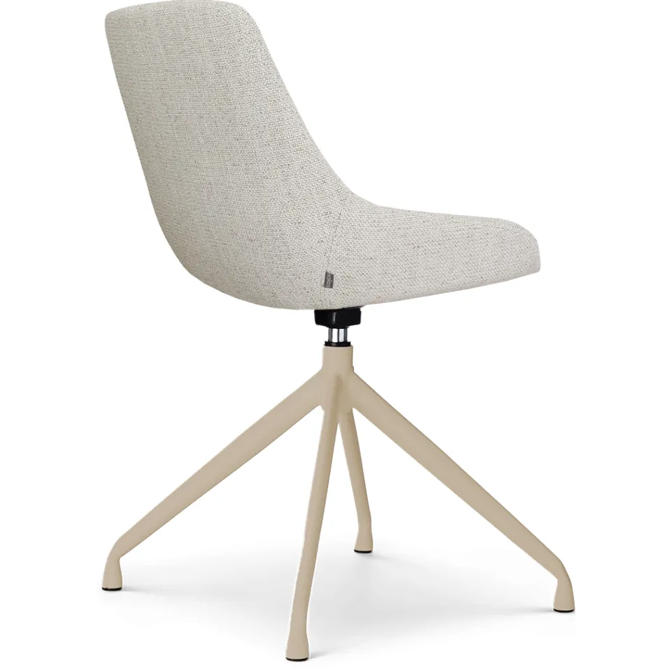 Nolon Nola-Isa draaibare eetkamerstoel beige gemêleerd - beige onderstel, foto 4