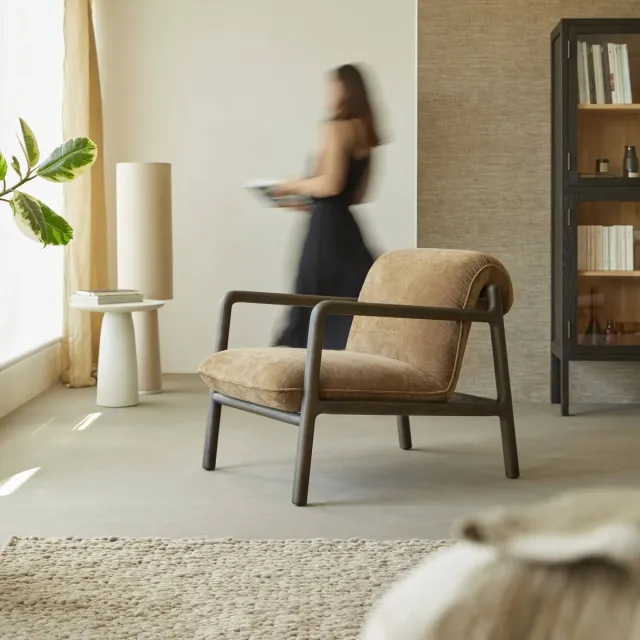 Tikamoon Emma - Fauteuil Bruin