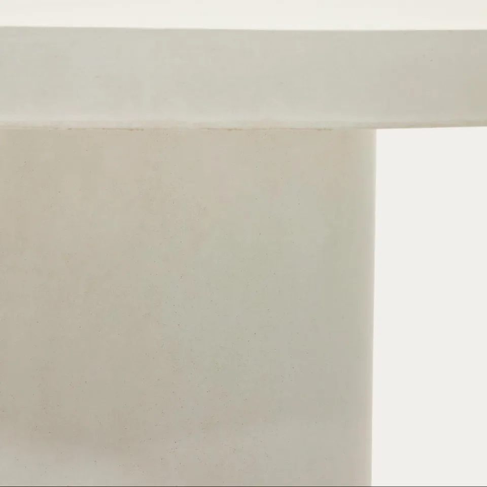 Kave Home Ronde Eettafel 'Aiguablava' Beton, 120cm, kleur Wit, foto 7