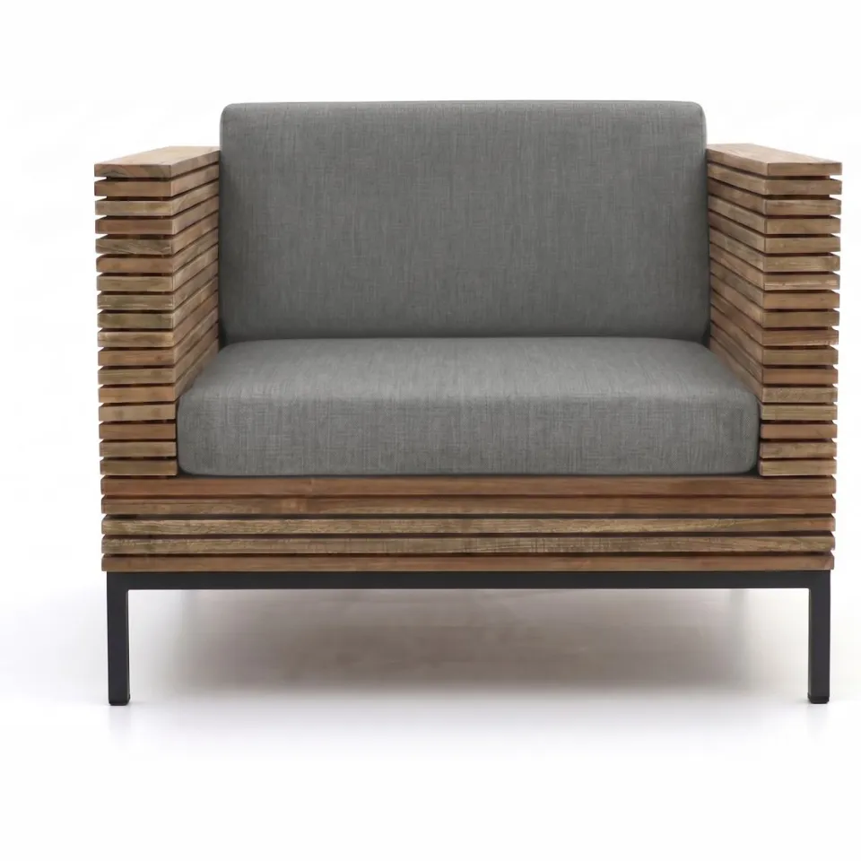 ROUGH Furniture ROUGH-D lounge tuinstoel bruin, foto 3