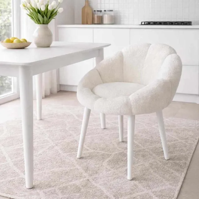 Skye Decor , Oorfauteuil, Papatya - White, Wellsoft, Wit, 70 x 65 x 82 cm