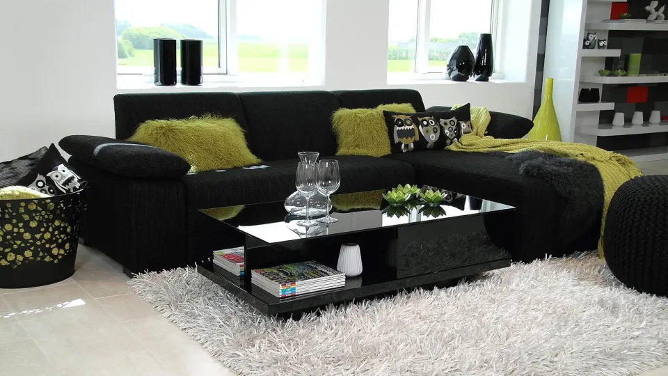 Salontafel Caminha hoogglans zwart, foto 4