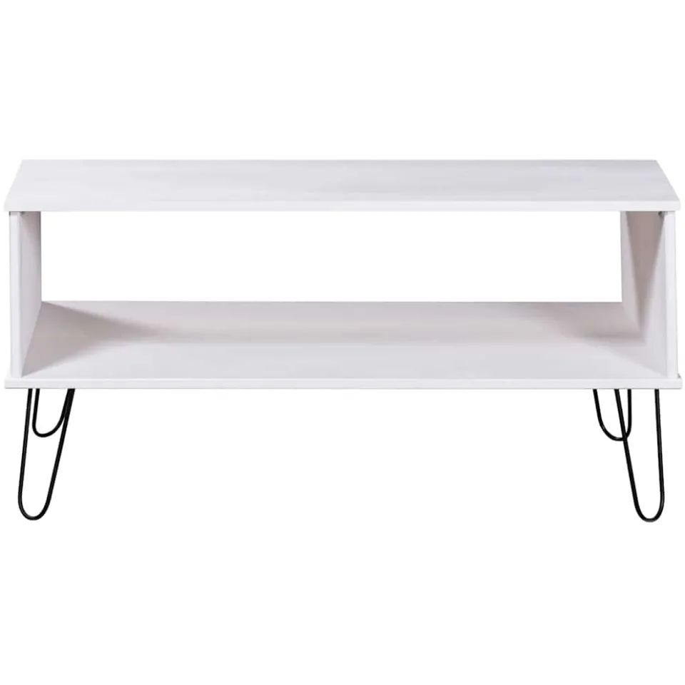 vidaXL Salontafel New York massief grenenhout wit, foto 2