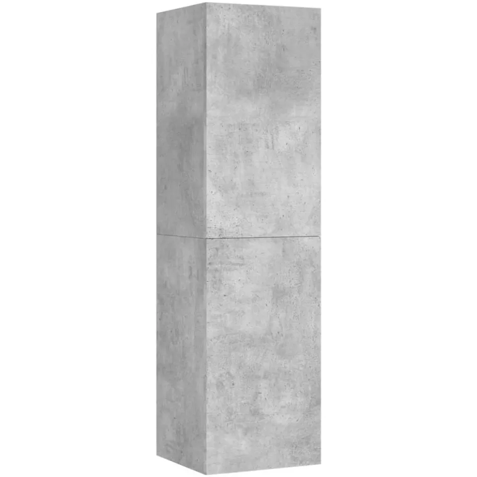 vidaXL Tv-meubel 30,5x30x110 cm bewerkt hout betongrijs