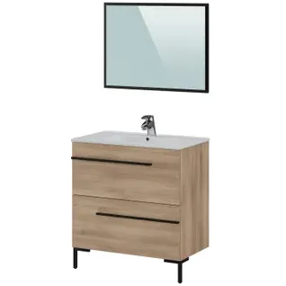 T-bath Badmeubelset Inga 80cm Eik Bruin