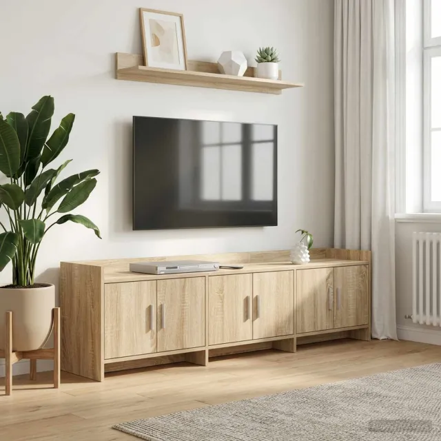 vidaXL TV-kast 168 x 33 x 47 cm Sonoma Eiken Bewerkt hout Bruin