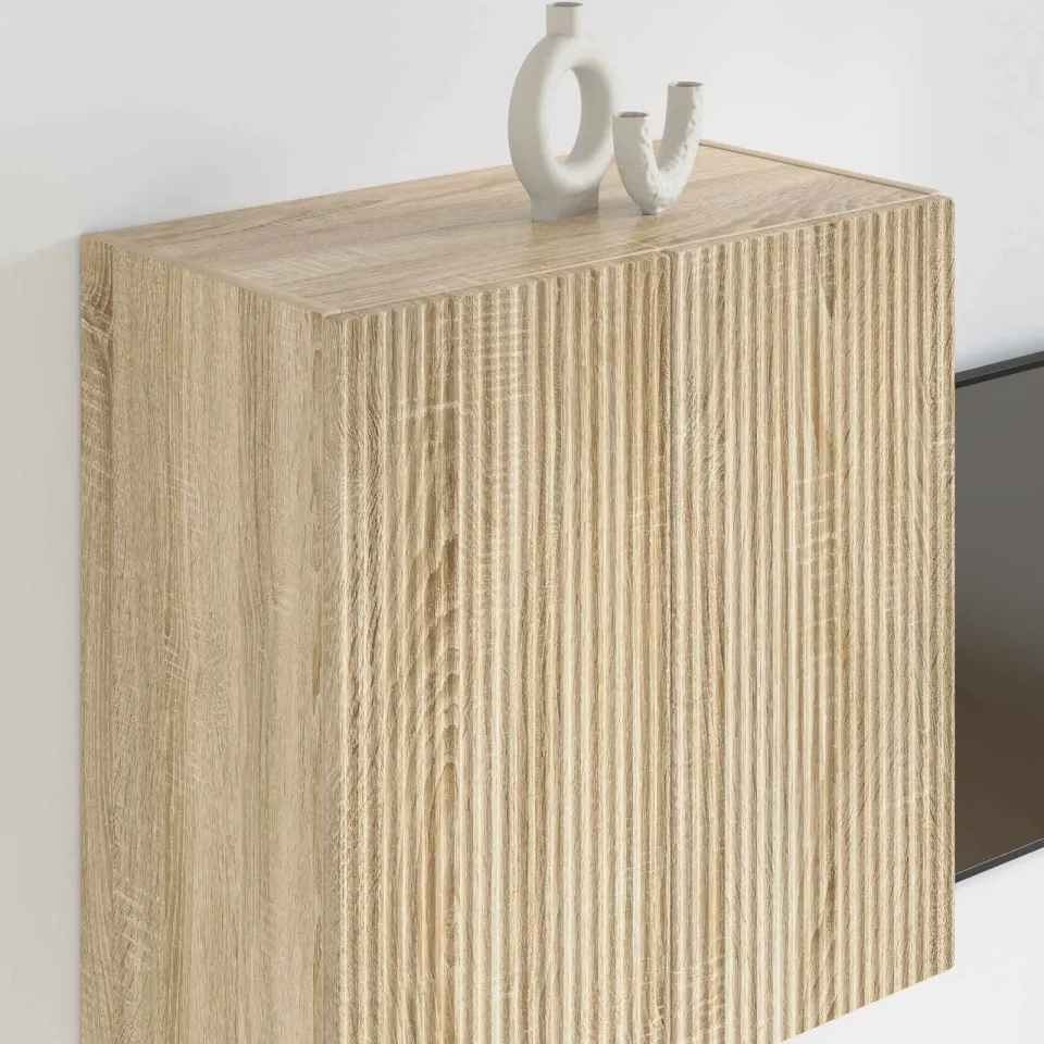 vidaXL TV-wandkast 59,5 x 31 x 60 cm Sonoma Eiken Bewerkt hout, foto 4
