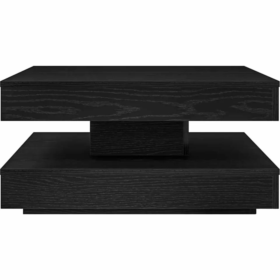 vidaXL Salontafel 360 graden draaibaar 70x70x34,5 cm zwart, foto 4