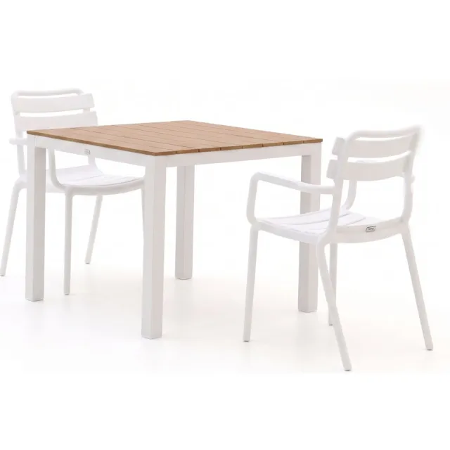 Forza Furniture Forza Vico/Fidenza 90cm dining tuinset 3-delig stapelbaar