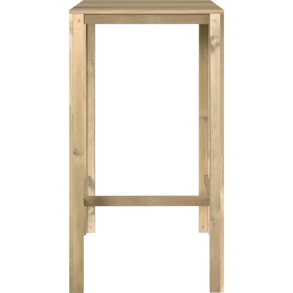 vidaXL Bartafel 60x60x110 cm geïmpregneerd grenenhout Bruin